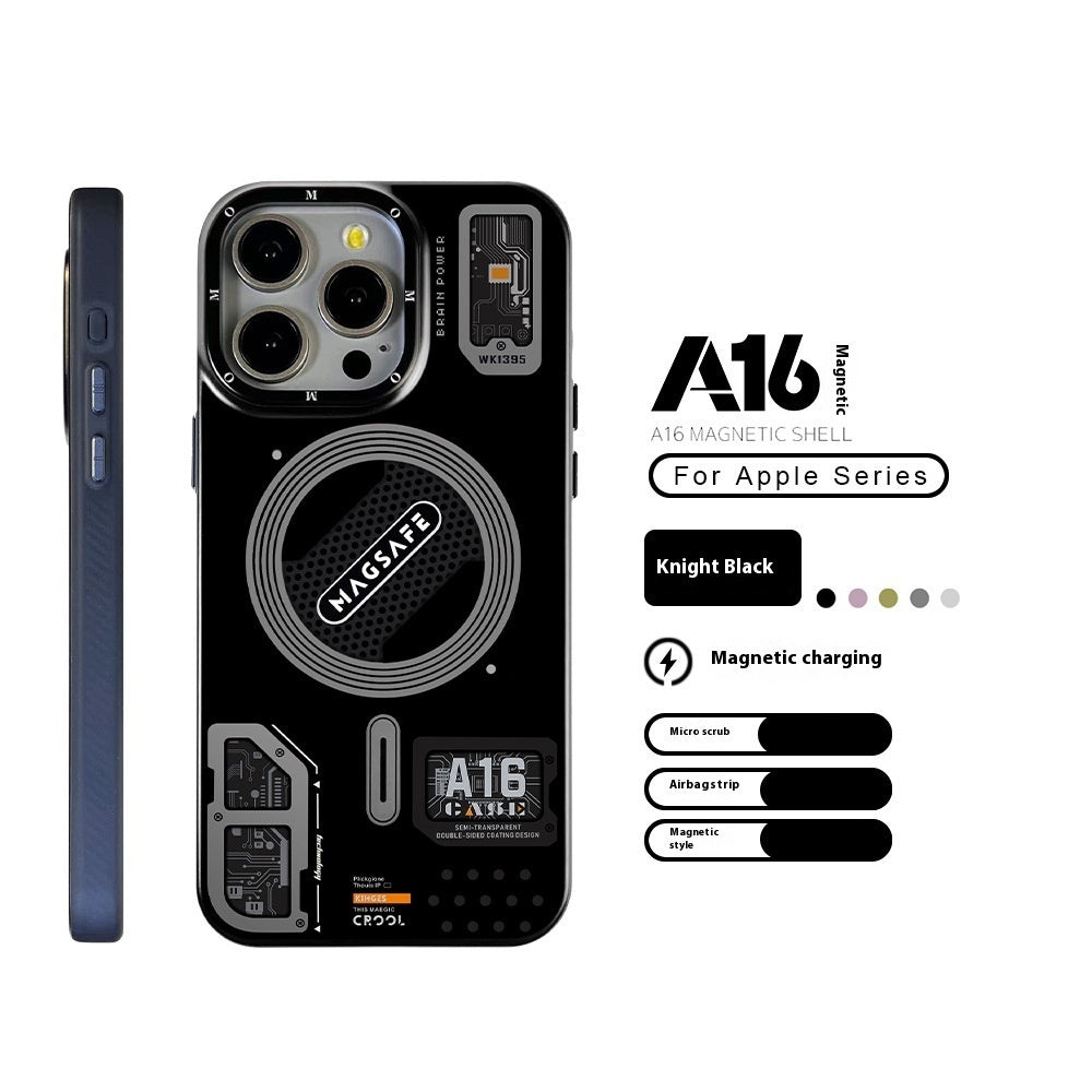 Technology Style Magnetic Suction Trend Frosted Drop-resistant Phone