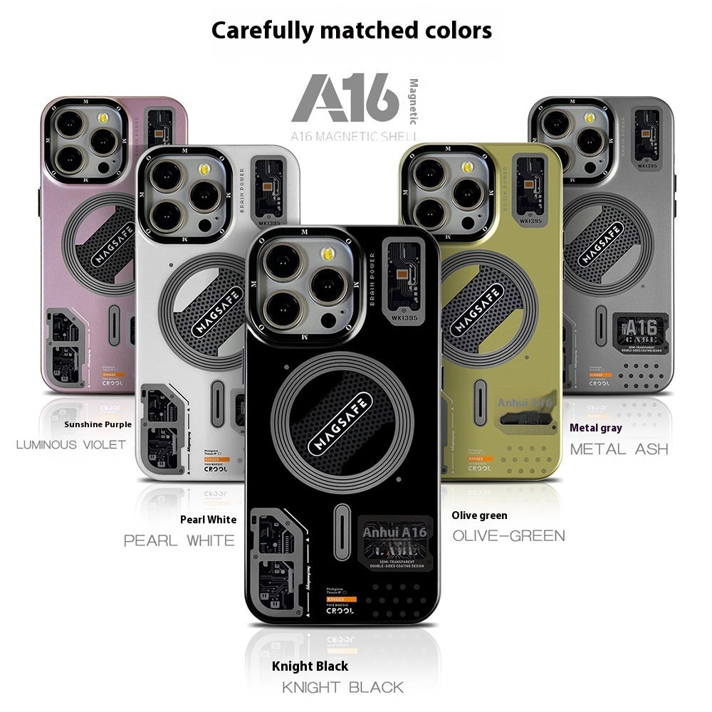 Technology Style Magnetic Suction Trend Frosted Drop-resistant Phone