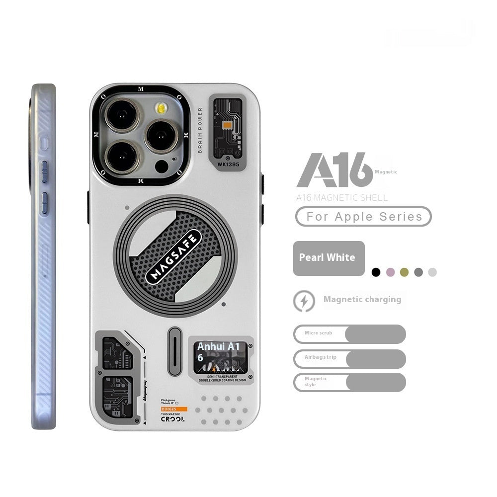 Technology Style Magnetic Suction Trend Frosted Drop-resistant Phone